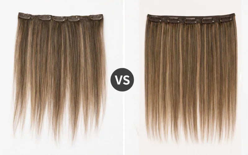 Thin sparse ends vs full thick ends comparison