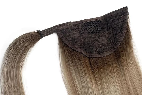 Hair topper crown piece clip-in