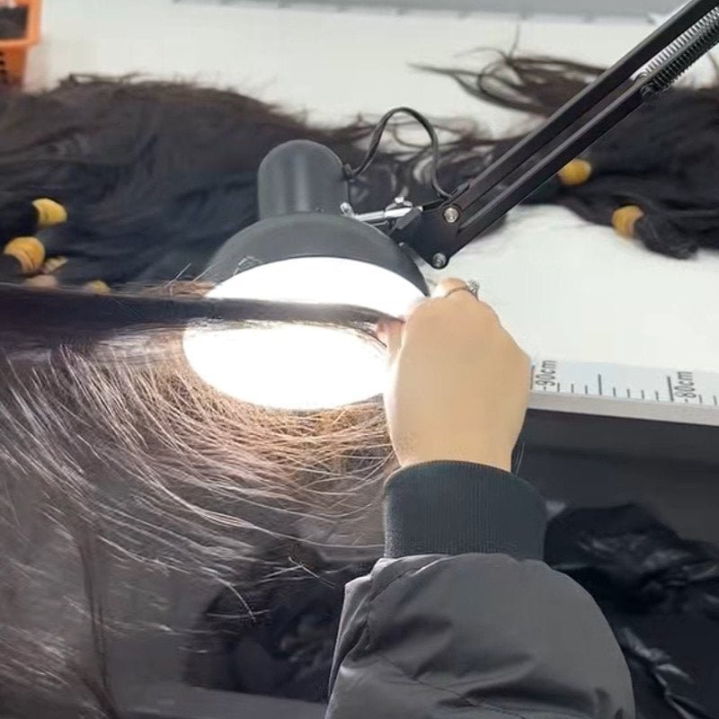 Carefully selected cuticle-aligned raw hair